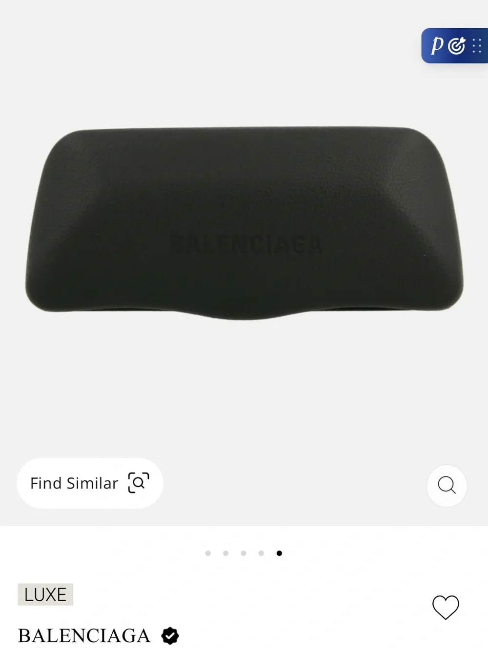 Balenciaga Powder Blue BB Logo Rectangular Sunglasses